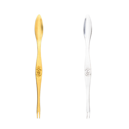 Aion 304 stainless steel crab needle crab eating tool gift gold-plated crab fork hairy crab eight pieces matching tall and elegant