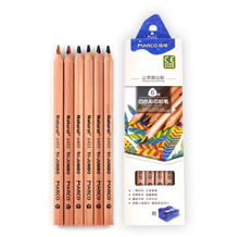 MARCO 马可 6403 四色彩芯铅笔 彩虹木粗三角杆彩铅 绘画涂鸦批发