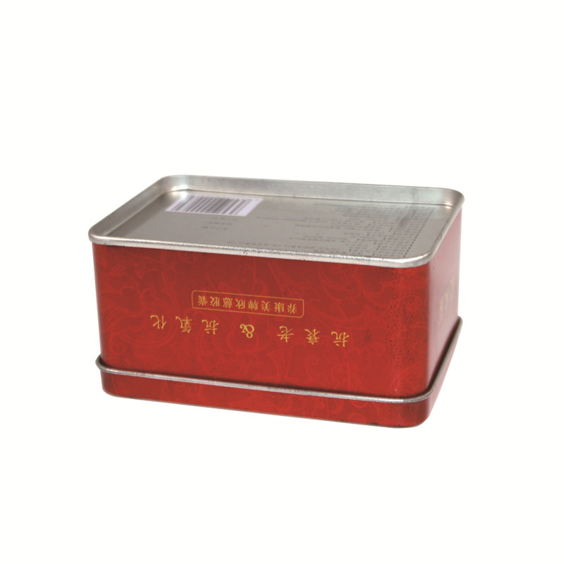 Caja de Hojalata Rectangular de Grado Alimenticio para Regalos y Té