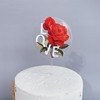 Tanabata Valentine's Day Cake Decoration Stereo 3D Effect Aesthetic Rose LOVE Acrylic Cake Account