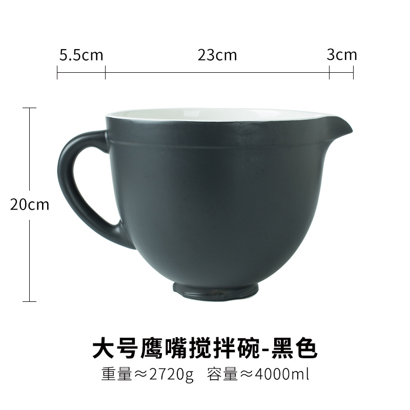 Cerámica creativa moda colorida boca puntiaguda Gran Tazón de huevo batiendo agitación ensalada sopa olla