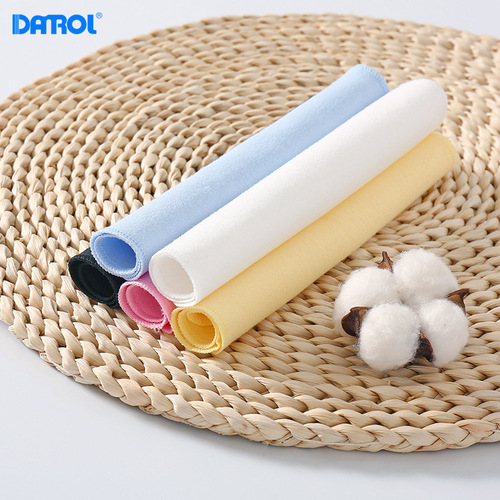 Baby cotton mouth towel, feeding towel, washable children's towel, solid color small square towel, cotton mouth towel