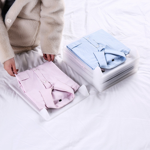 Closet Folding Board Tiered Shelf Shirt T-Shirt Sweater Anti-Wrinkle Clothes Folding Board Clothes Organizer 5-Pack Shipped