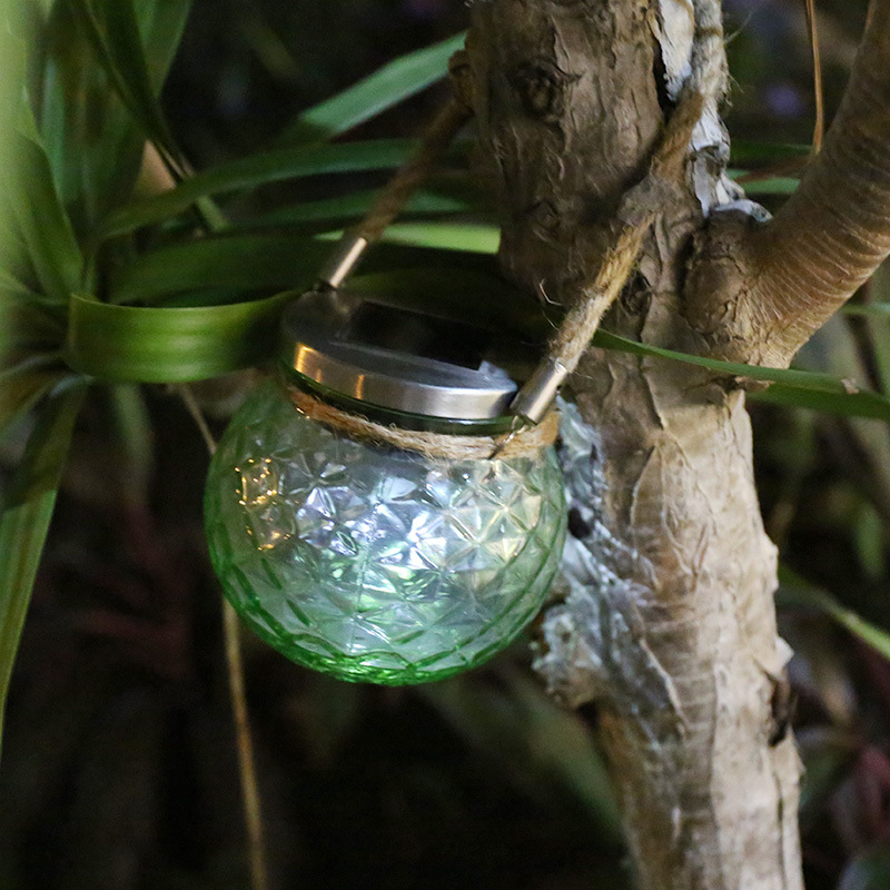 亚马逊跨境爆款LED圣诞太阳能灯玻璃瓶吊灯户外灯花园桌面装饰灯