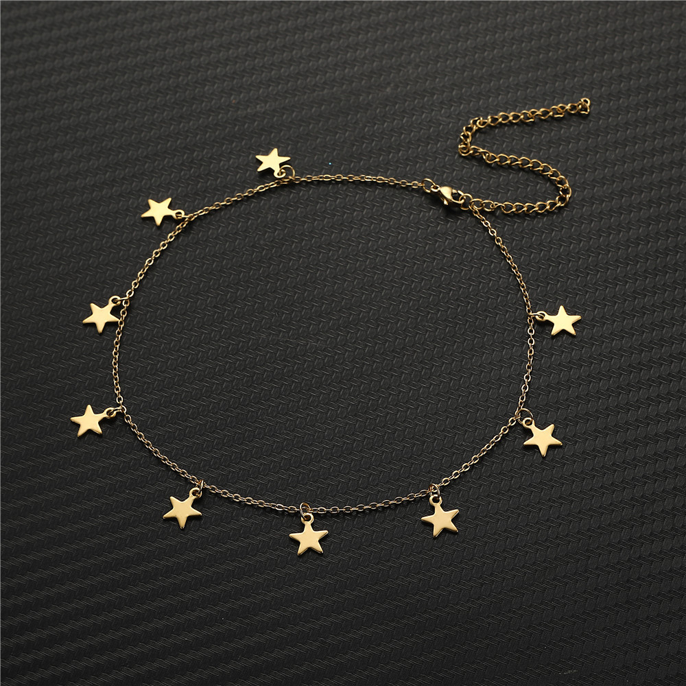 Simple Style Star Stainless Steel Women's Anklet display picture 3