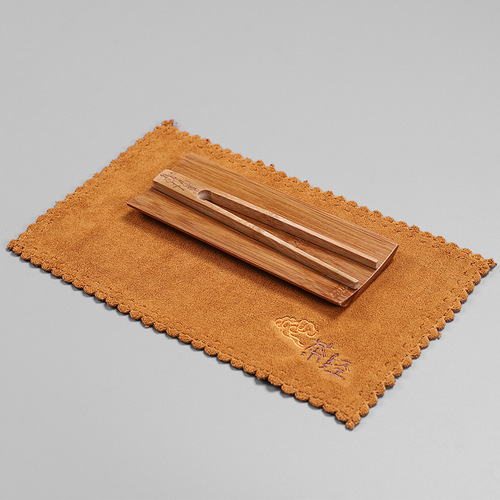 Factory wholesale tea towel tea clip three-piece set cotton thickened absorbent rag household kung fu tea set tea tray tea ceremony