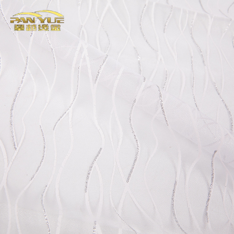 Factory direct supply sprinkling gold yarn Silver Curve silk cloth partition porch art glass Silk Engineering yarn