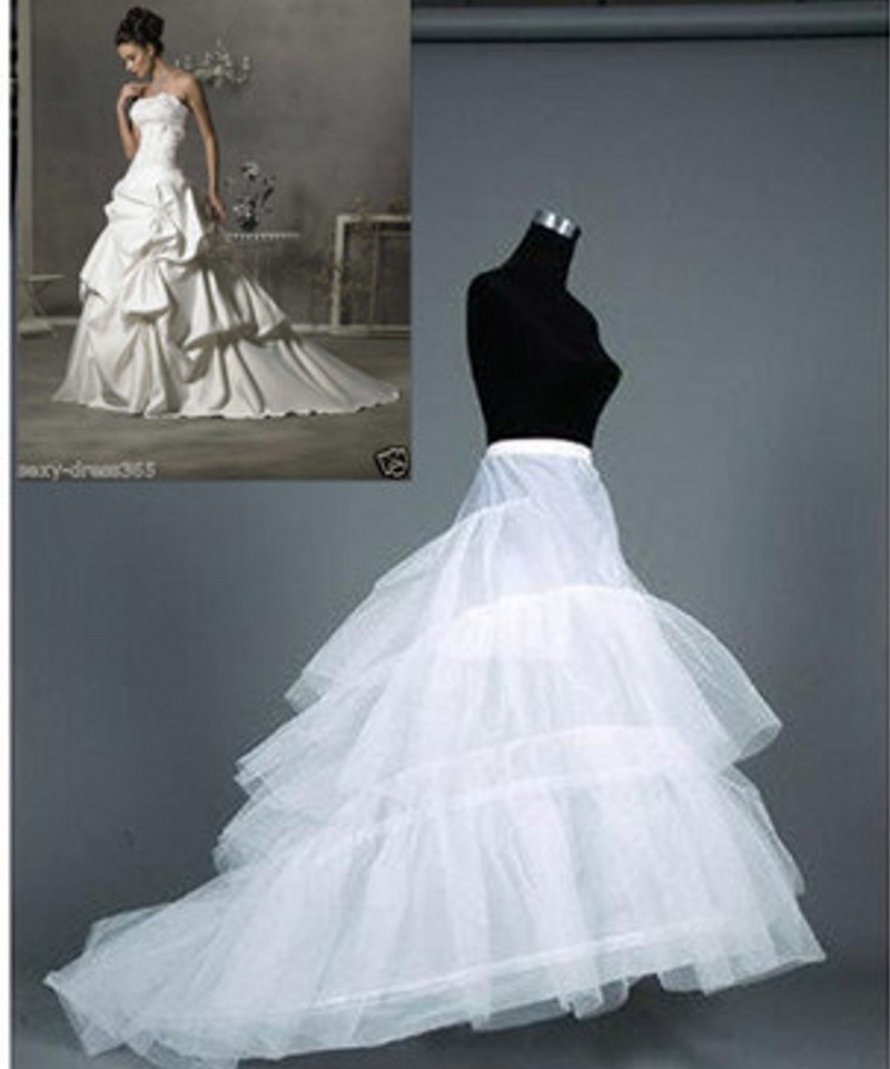 New bridal large trailing wedding dress skirt support rigid ring pettiskirt elastic waist multi-layer mesh mop underskirt