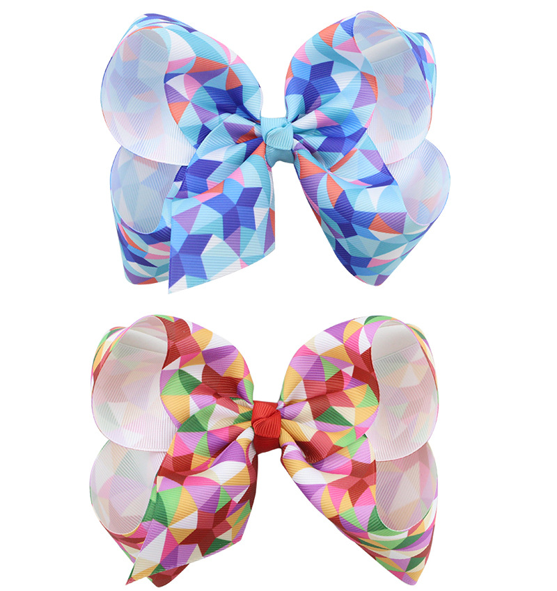 Kid's Sweet Plaid Bow Knot Cloth Hair Clip display picture 3