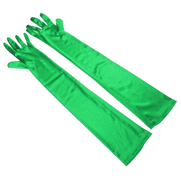Women's Simple Style Solid Color Satin Gloves 1 Pair display picture 7