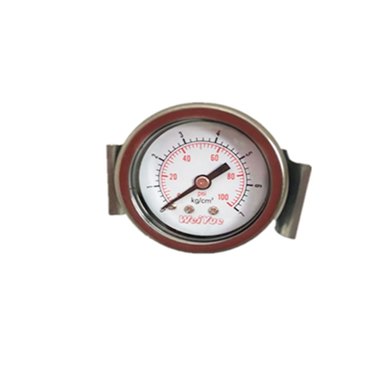 weiyue轴向Y40Z带U型安装支架压力表0-0.7MPA 7KG/CM2 100PSI