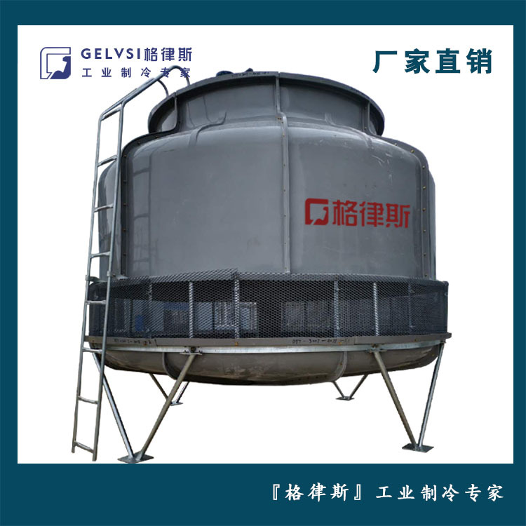 浙江逆流式工业冷却塔厂家直销   空调冷却专用80T圆形凉水塔