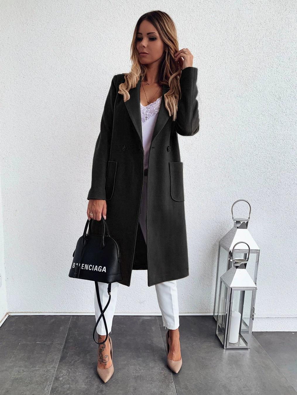 Демисезонное длинн-sleeve костюм, шерстяное пальто, куртка, без ebay Amazon wish