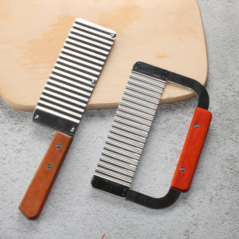 French Wave Knife Stainless Steel Spike Knife Potato Cutter Fantasia French Fries Cutter Multi-function Cut Flower Cutter