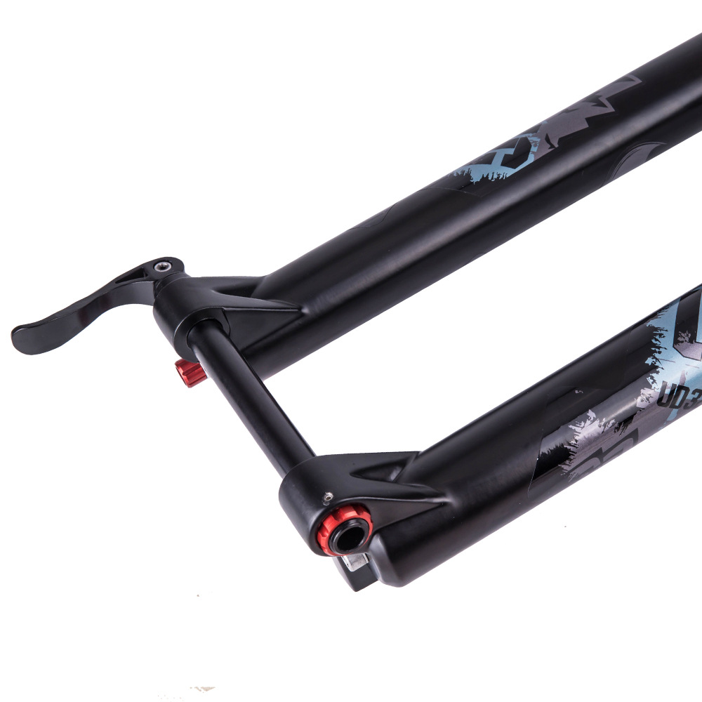 Uding 29 barril recto eje hombro control bicicleta de montaña tenedor delantero aleación de magnesio Tenedor de aire con cerradura amortiguador tenedor delantero