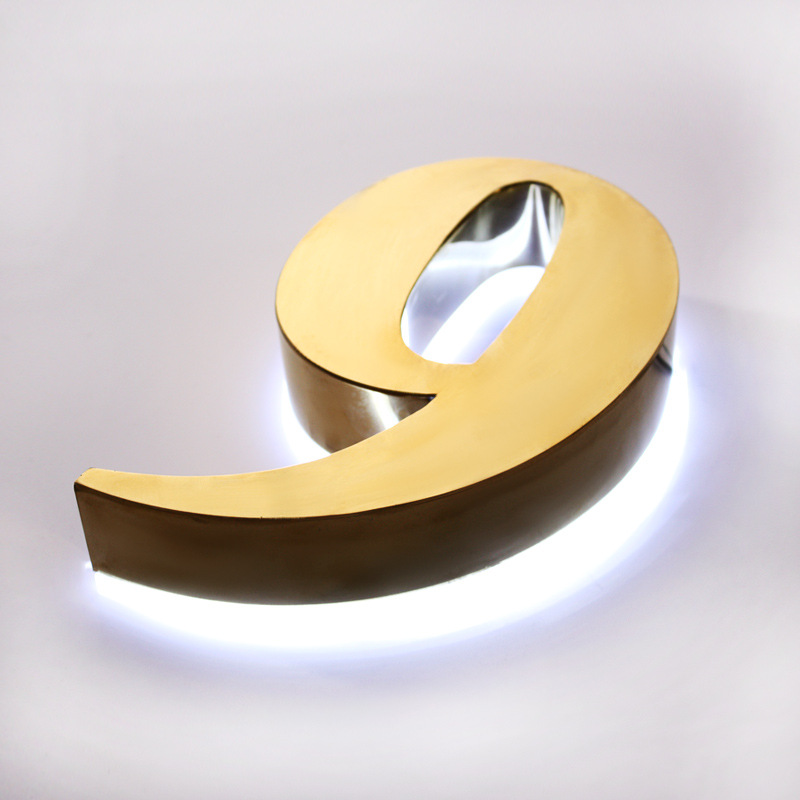 产地货源 发光字 亚克力不锈钢字 广告门牌制作厂家强抗风门头