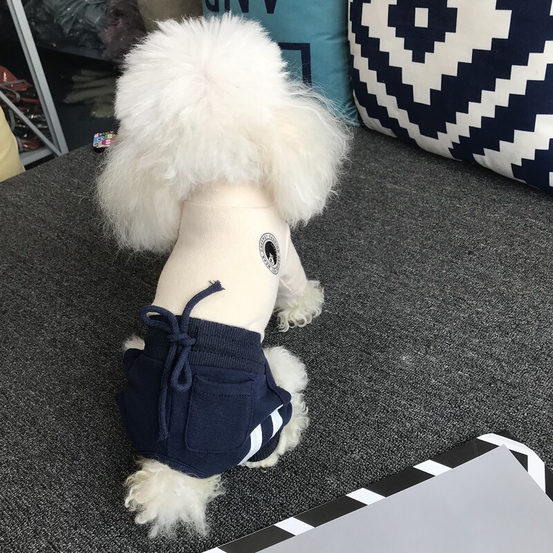 Cheepet Fun Autumn and Winter New Sports Double Bar Siaman Four-legged Clothes Teddy Bear Pet Clothes