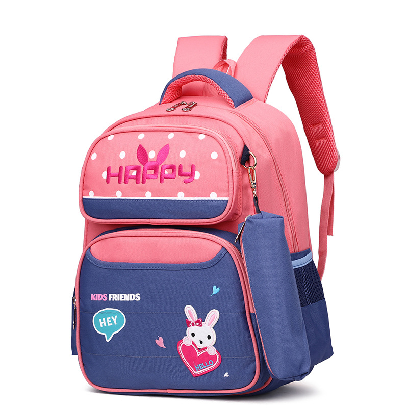 Schoolbag Escuela Primaria niña 8-12 años de edad mochila ligera Niño mochila Grado 1-3 alivio de la carga a prueba de agua