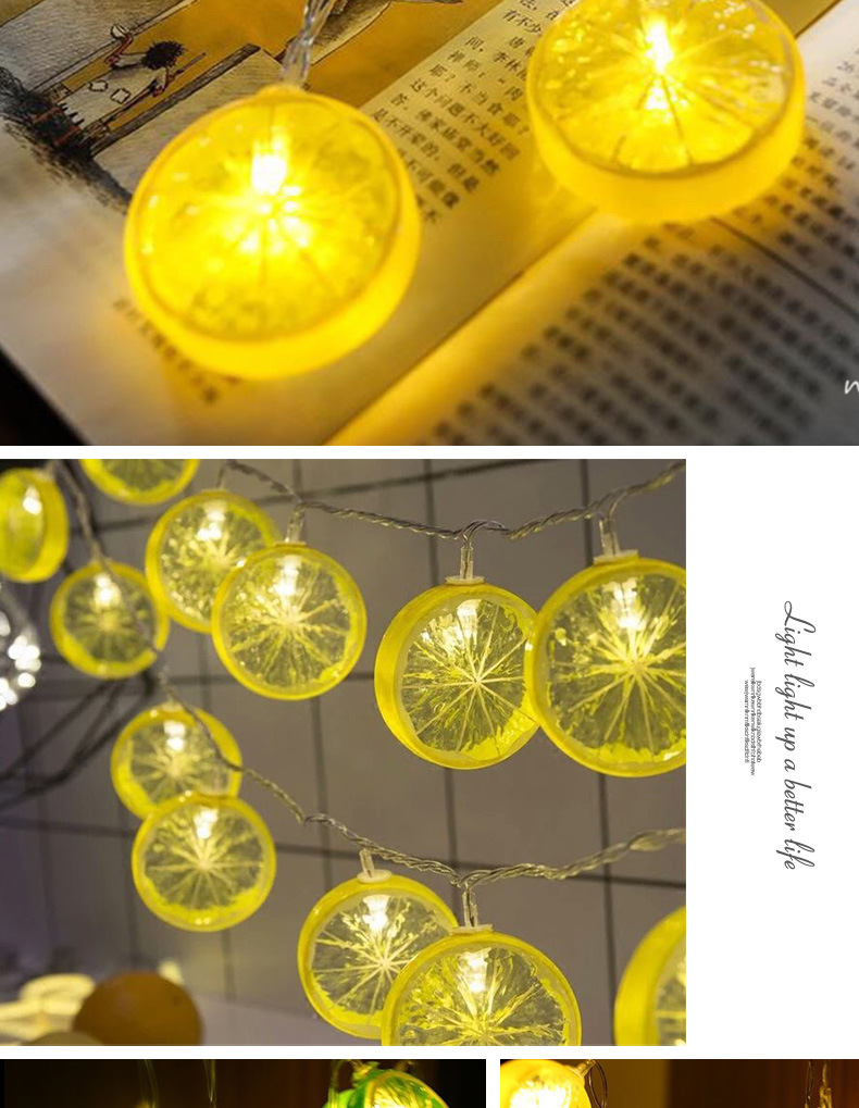 Fashion Fruit Plastic Indoor String Lights display picture 2