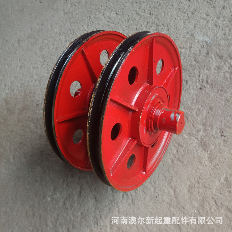 厂家供应 天车10T铸钢滑轮组  吊钩用轧制滑轮 起重热轧滑轮片
