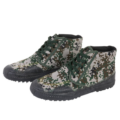 wholesale Gaobang Jiefang Xie Military training shoes Camouflage shoes 99 Training shoes canvas shoe Rubber shoes Workers Rubber shoes protective shoes
