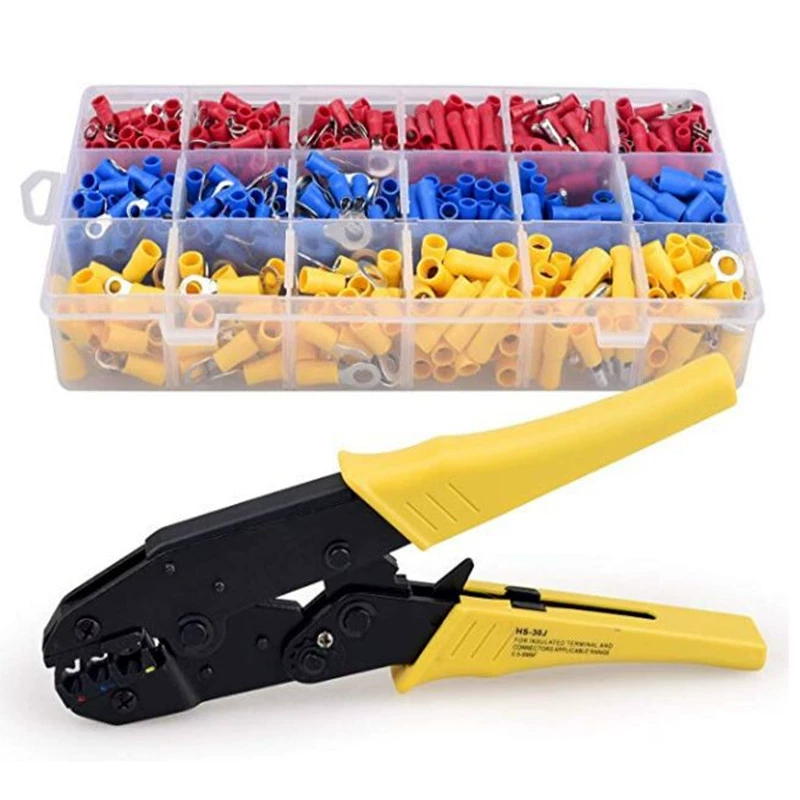 AliExpress продает 0,5-6 квадратных квадратных изолированных клемм холодного прессования специальный комплект зажимов для оборудования HS-30J