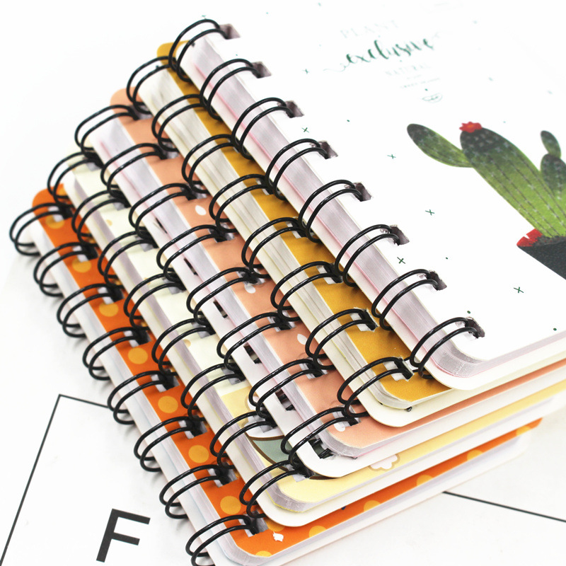 Color Cartoon Creative Coil Book Pocket Mini Carry Small Notebook display picture 4