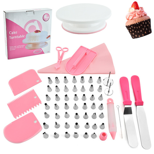 Factory Direct Sale Number 73 Set Cake Stand Kit, Includes Cake Frosting Spatula and Decorating Pins, Baking Tools