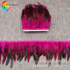 Factory spot sales of colorful feathers cloth edge rooster sideways/rooster cloth edge pink dreamer decoration