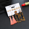 Acrylic earrings, set, accessory, suitable for import, European style