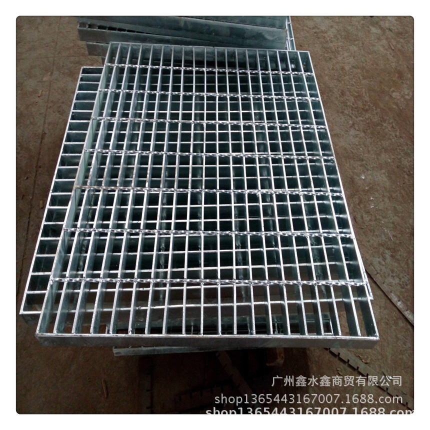 车道排水沟盖板 不锈钢格栅盖板 污水处理厂镀锌钢格板