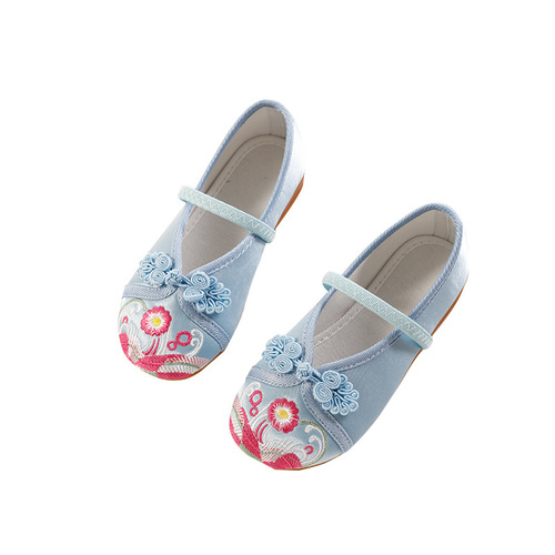 Children hanfu shoes for kids embroidered  Beijing shoes baby ancient hanfu Shoes Princess fairy Girl shoes