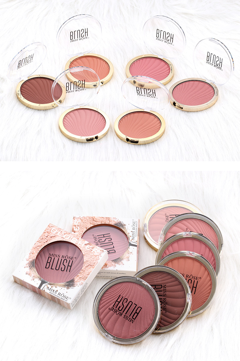 Fashion Six-color Matte Blush Repair Powder Brighten Skin Color Makeup display picture 5