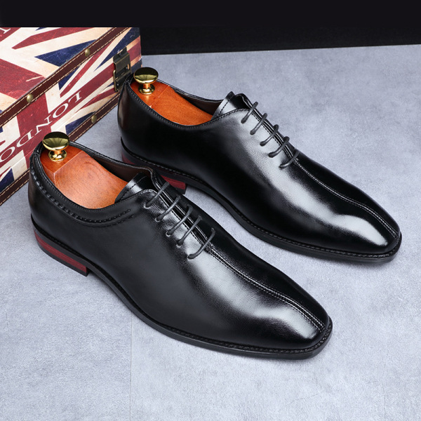 European version men's shoes, small square toe men's leather shoes, foreign trade large-sized shoes, Wenzhou wholesale,