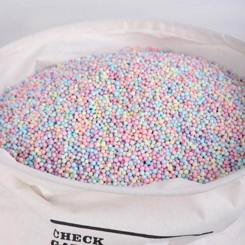Macaron foam ball gift box filling material DIY colorful foam ball Styrofoam slime particles 1kg