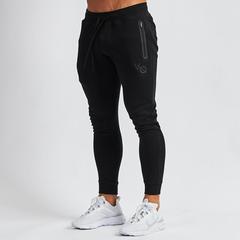 Muscle fitness brothers European and American autumn and winter new solid color sports fitness trousers men's running men's clothing wholesale dropshipping