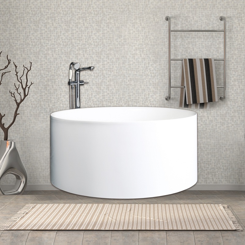 新世爵浴缸亚克力圆形独立式家用成人情侣日式浴盆卫生间厂家直销|ru