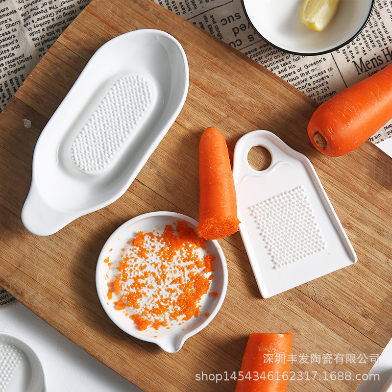 陶瓷家用捣蒜器生姜手动磨泥器婴儿辅食研磨器胡萝卜磨泥捣姜磨蓉|ms