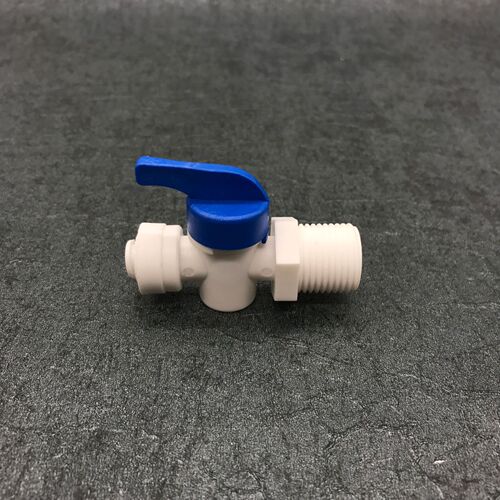 4 points external thread ball valve 4 turns 2 valves water purifier accessories 4 points external thread turn 2 points PE pipe quick ball valve