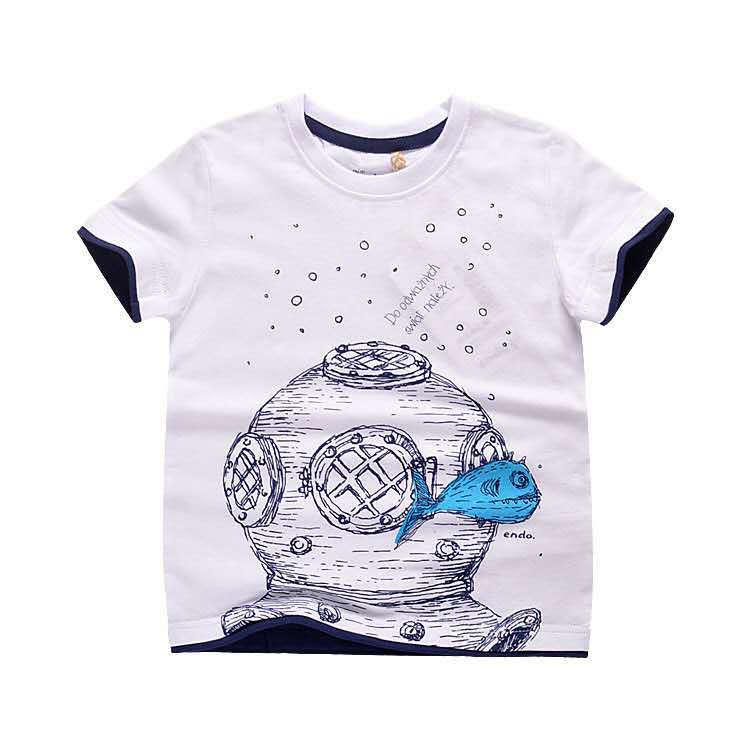 Summer cotton short sleeve T-shirt for boys, direct factory sales, 2020, children's clothing 3