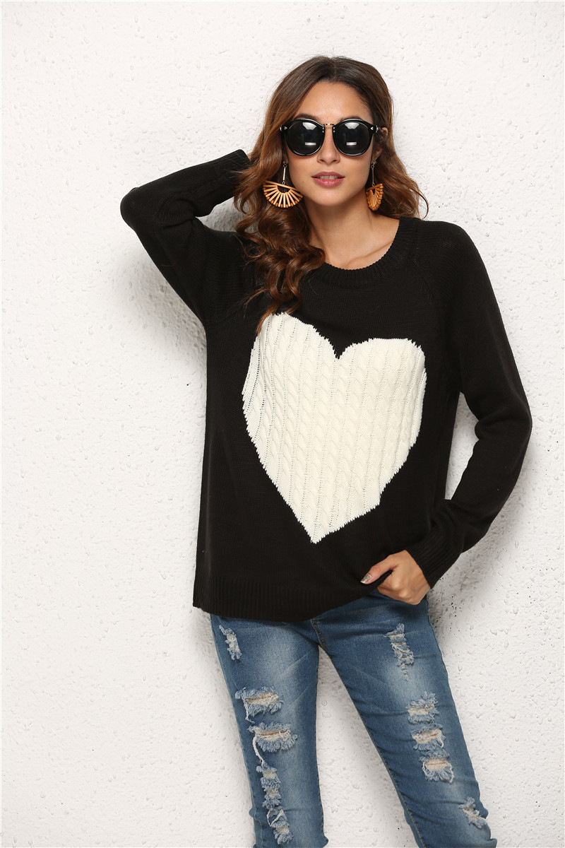 Women's Sweater Long Sleeve Sweaters & Cardigans Hollow Out Fashion Heart Shape display picture 15