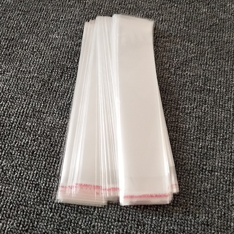 opp不干胶透明自粘袋 6*28 双面8丝 细长行塑料袋 1000个