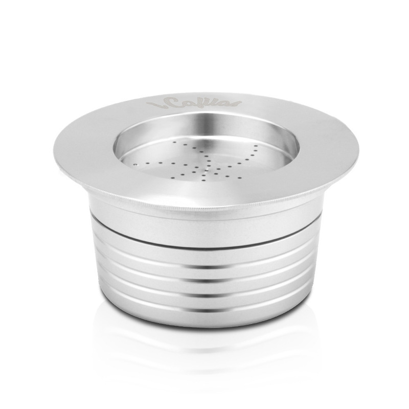 iCafilas LB951blue Lavassa Coffee Filter Stainless Steel Reusable Capsule Shell Powder Filler