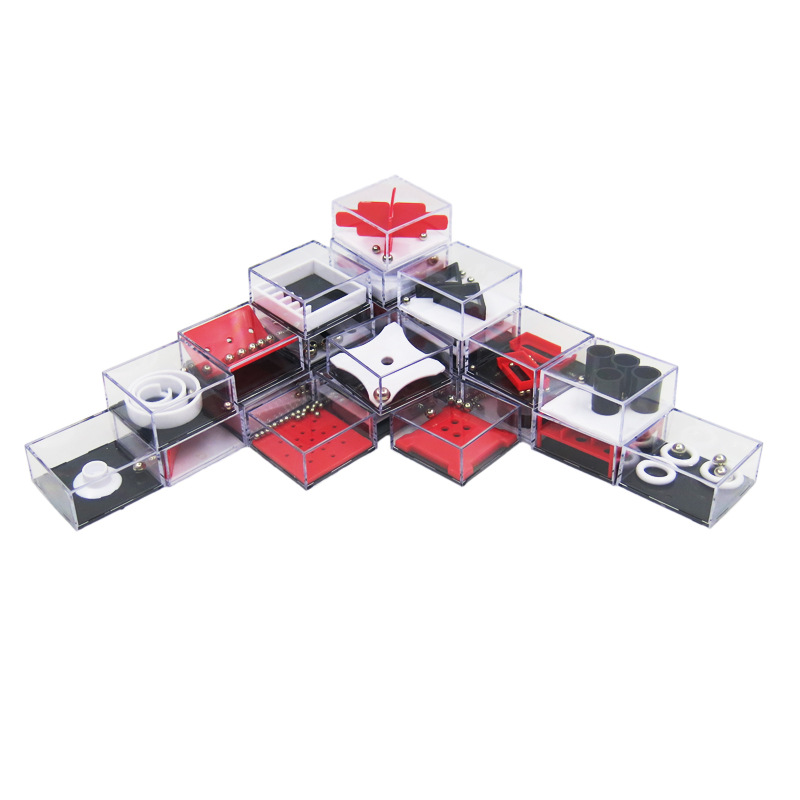 Los niños equilibrio bola inteligencia laberinto descompresión juguete cerebro teaser entrada juego cubo 24 Pack