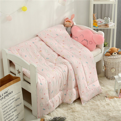  kids-雙層紗布兒童卡通整張棉秋冬被幼兒園被芯春秋被子