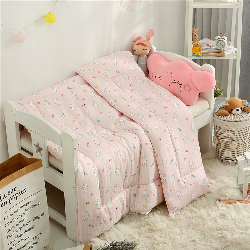  kids-雙層紗布兒童卡通整張棉秋冬被幼兒園被芯春秋被子