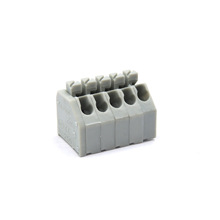 250-3.5弹簧式按压式免螺丝PCB接线端子台电源插簧免螺丝安装