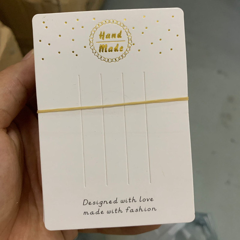 烫金发夹卡片