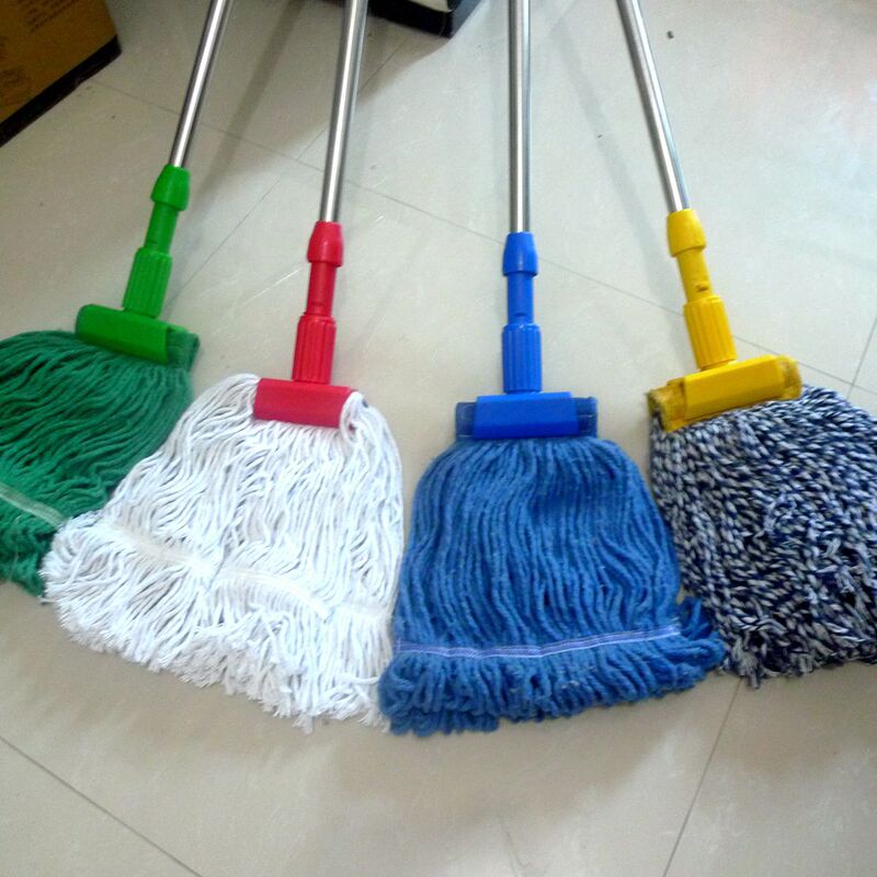 Hotel supplies cotton thread mop cotton yarn mop four color separation Kentucky floor mop Tiger wax mop Hotel supplies cotton thread mop cotton yarn mop four color separation Kentucky floor mop Tiger wax mop