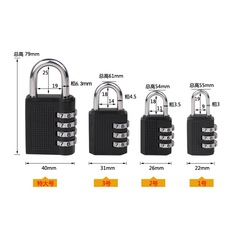 Cross-border bestseller zinc alloy combination lock for gym lockers and storage cabinets, door lock with password hanging lock